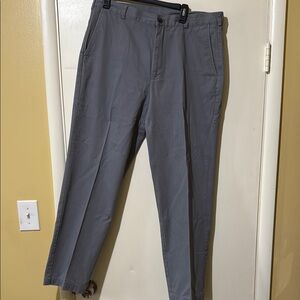 Brooks Brothers Gray Chinos with Flat Front Design